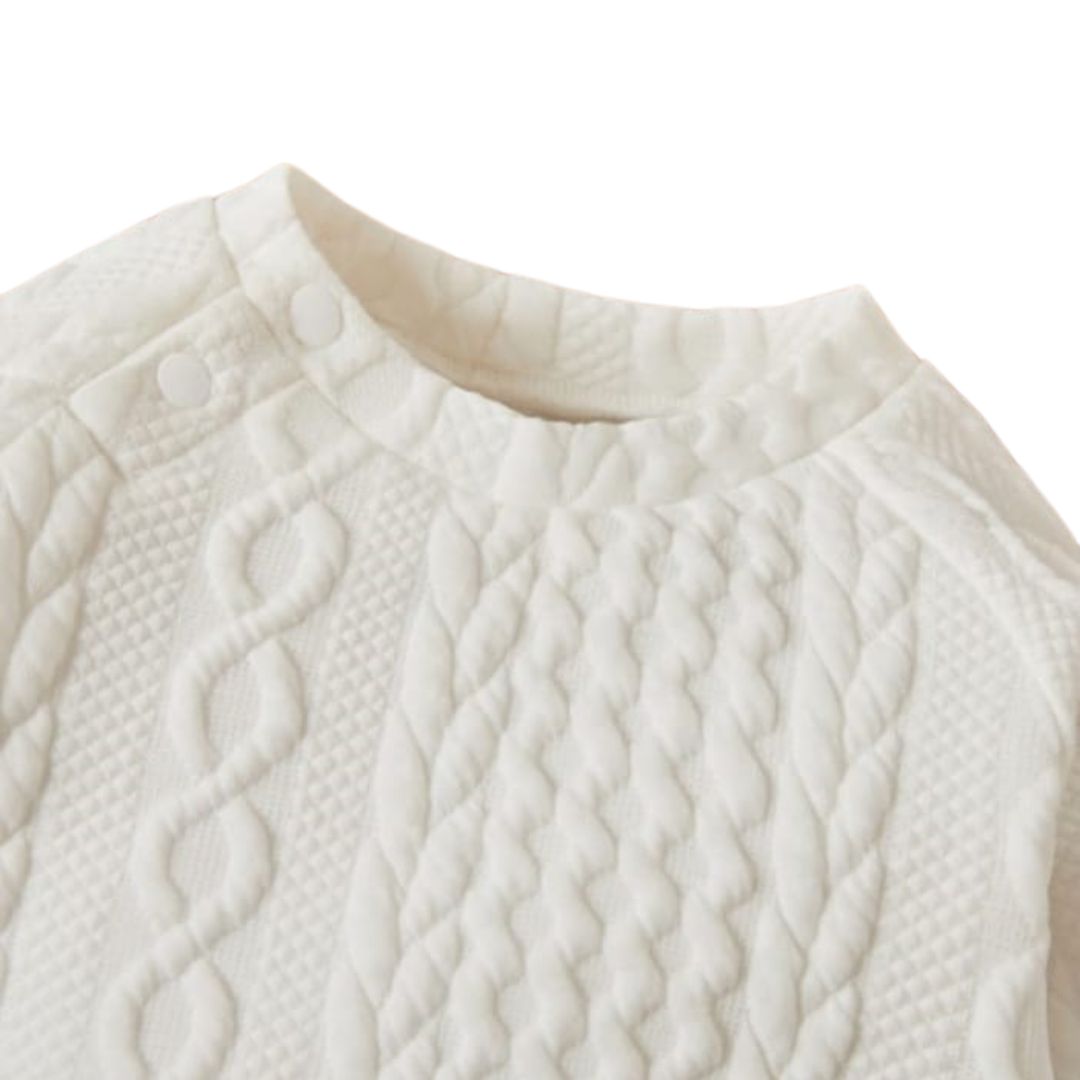 Conjunto de dos piezas con polera y buzo para niñas