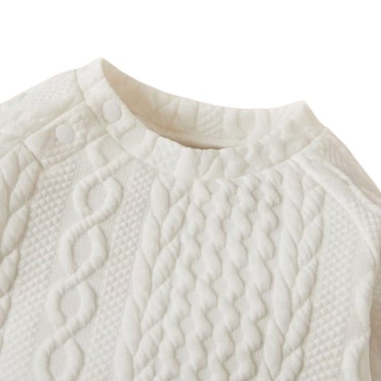 Conjunto de dos piezas con polera y buzo para niñas
