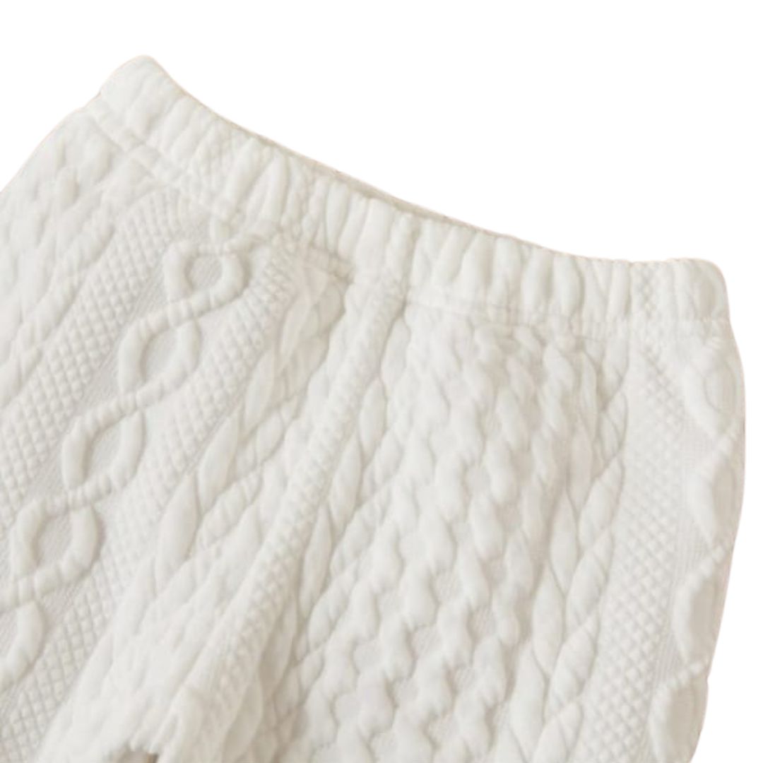Conjunto de dos piezas con polera y buzo para niñas